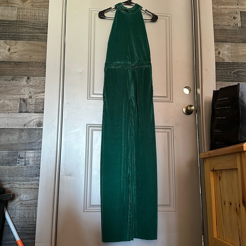 Emerald Green Ribbed Romper SZ S